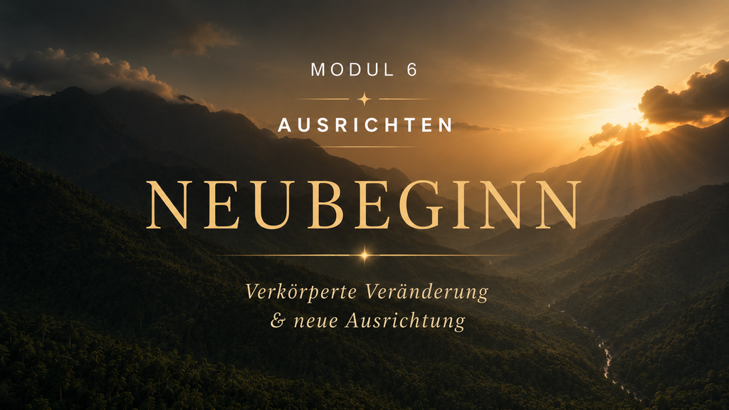 The humanOS™ - Modul 6: Ausrichten